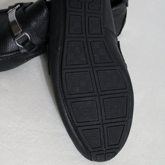 Cole Haan 9M Somerset Men's Bit Drivers Black Pebbled Leather Loafers - Picture 7 of 7
